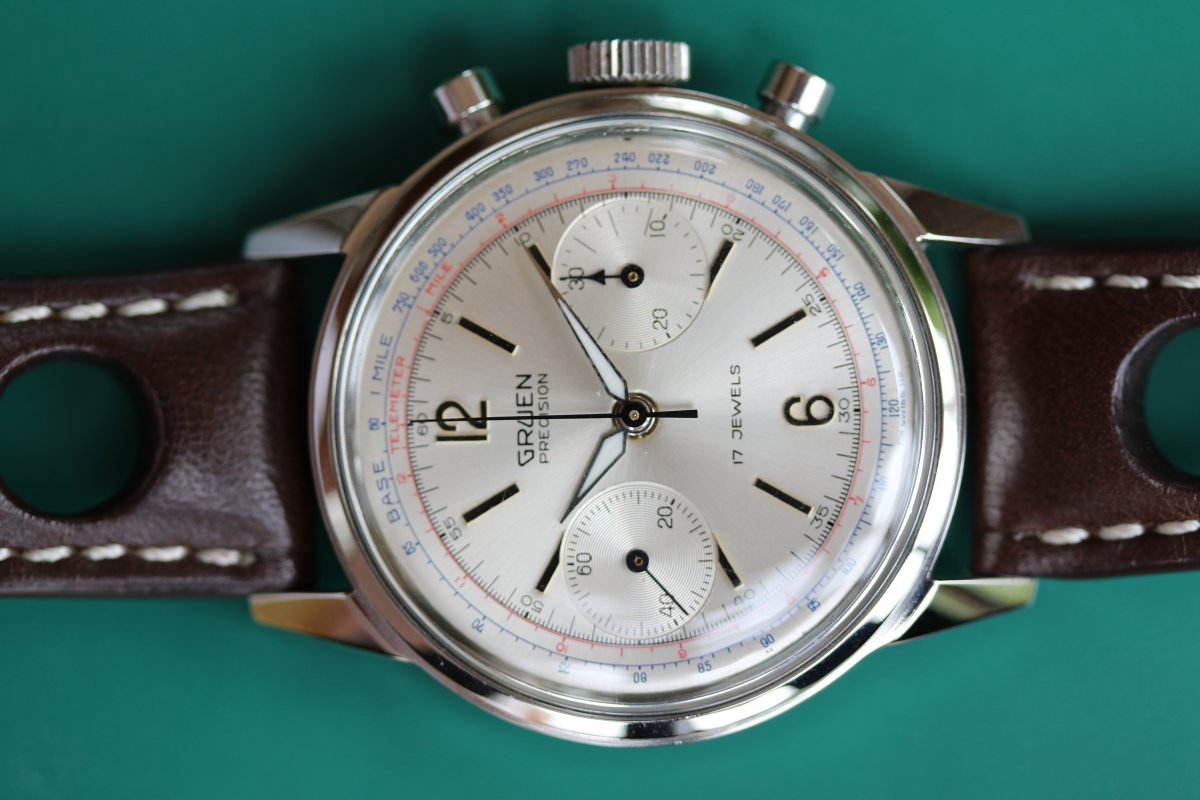 Gruen hotsell precision chronograph